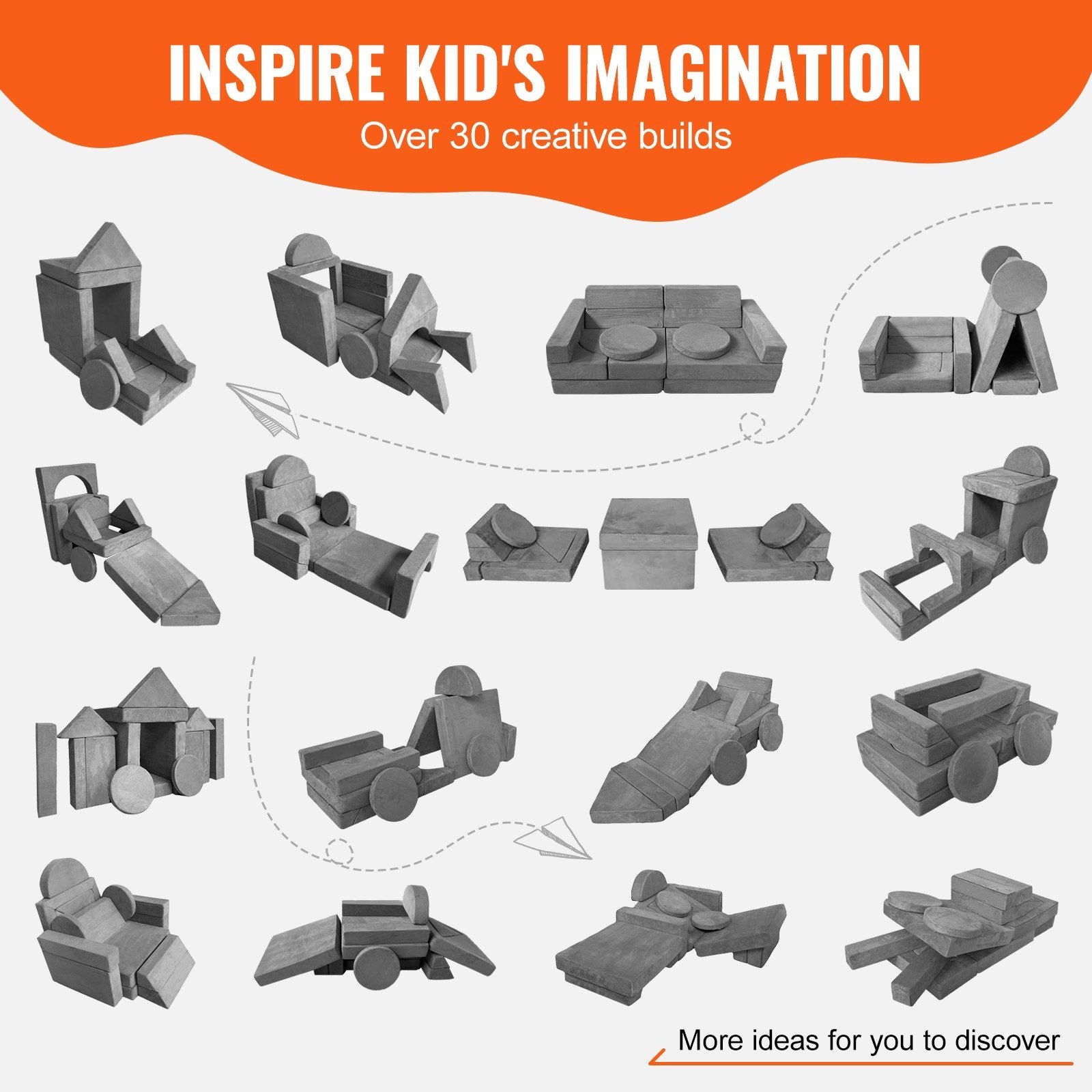 Creative Modular Kids Sofa Set