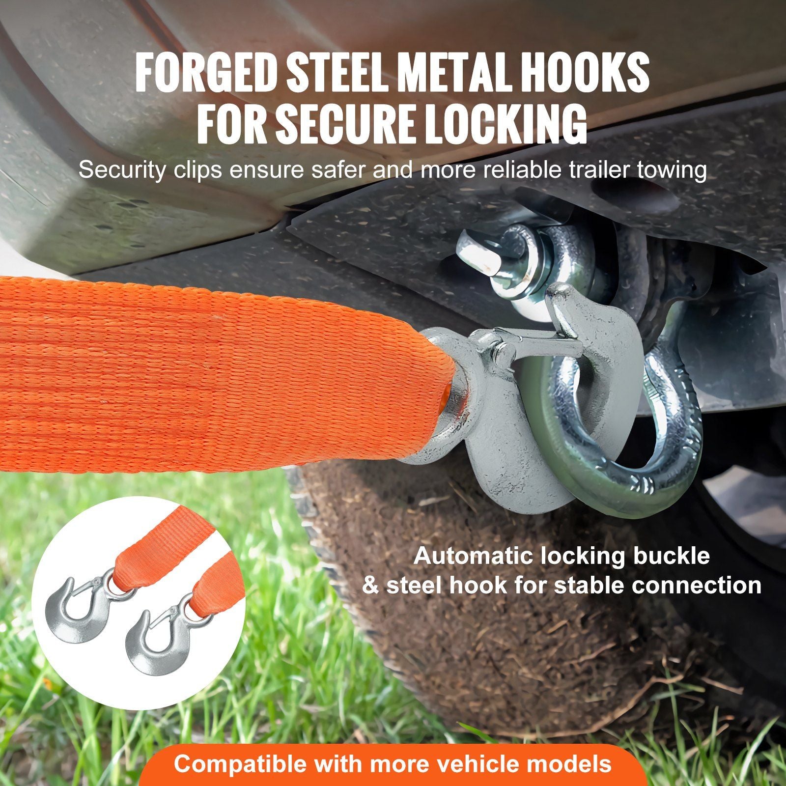Heavy-Duty 17k lbs ATV Tow Strap