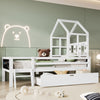 Whimsical Loft Bed with Chalkboard Ends and Storage for Kids - Sturdy Wooden Design