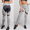 Stylish Mesh-Detail Yoga Leggings for Active Women