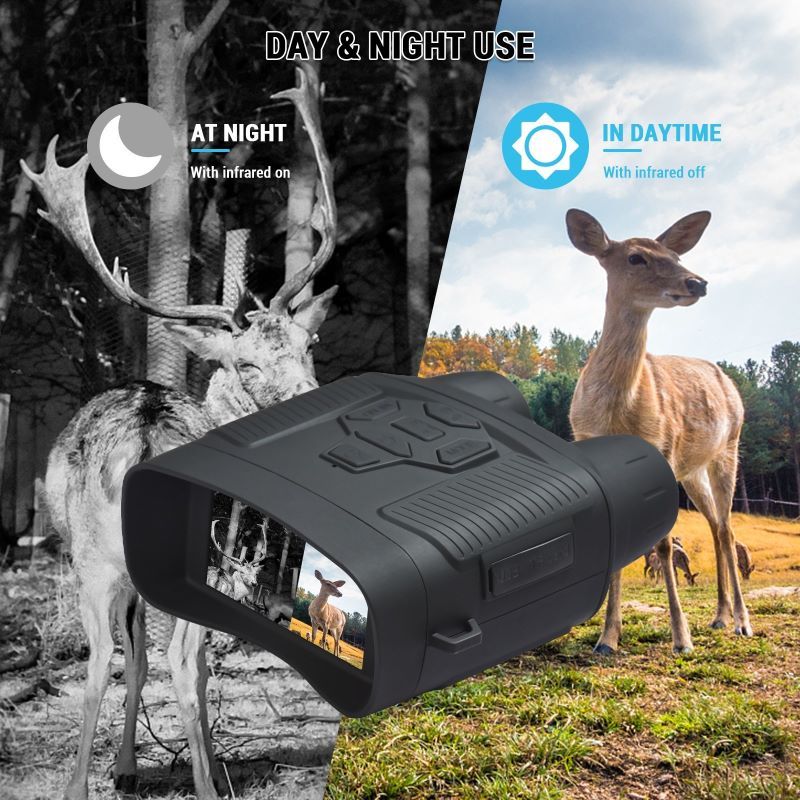 Ultimate 4K Night Vision Binoculars with Adjustable Infrared and Stabilization Technology