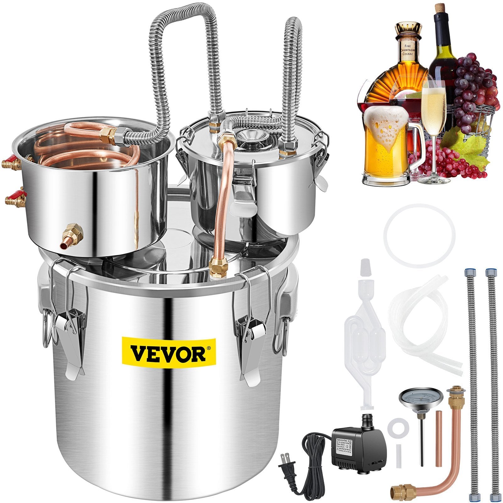 50L Premium Stainless Steel Distillation Kit for Craft Beverages