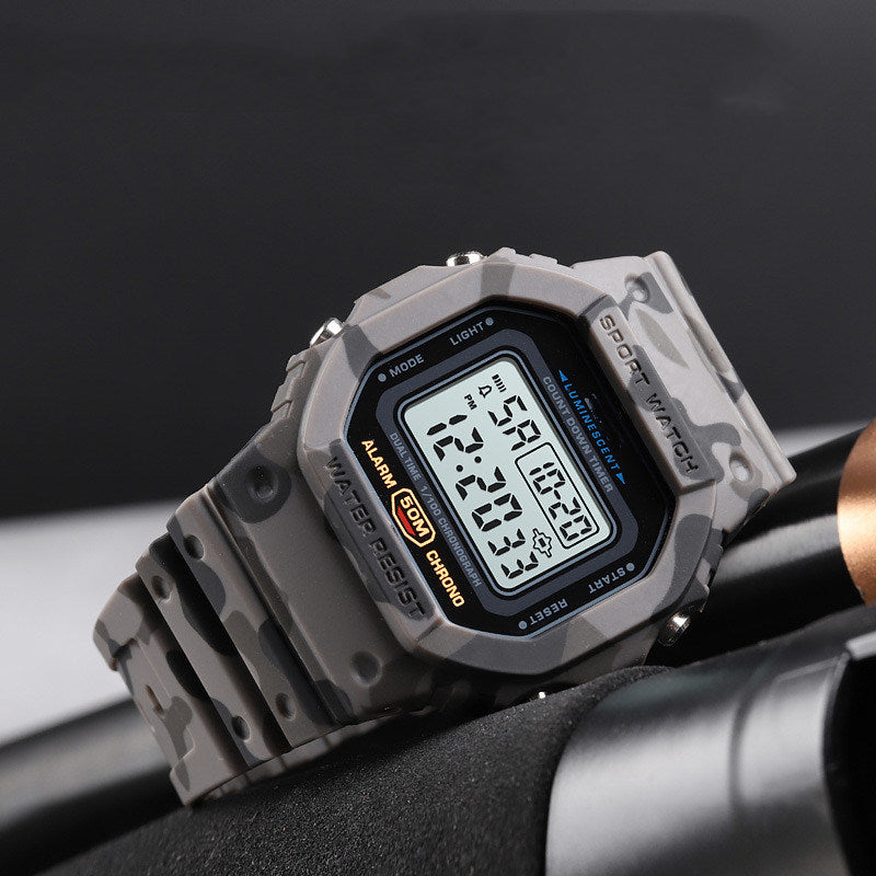 Classic Digital Timepiece Waterproof Watch