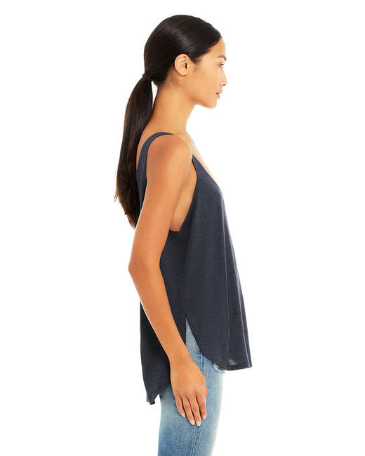 Chic Drapey Tank Top - Black