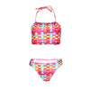 Lattice Strap Chic Split Swimsuit