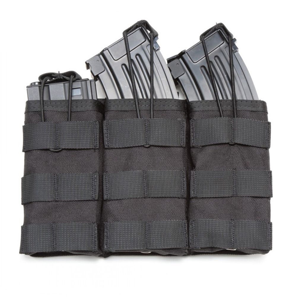 Triple Open Top MOLLE Magazine Pouch for Tactical Gear