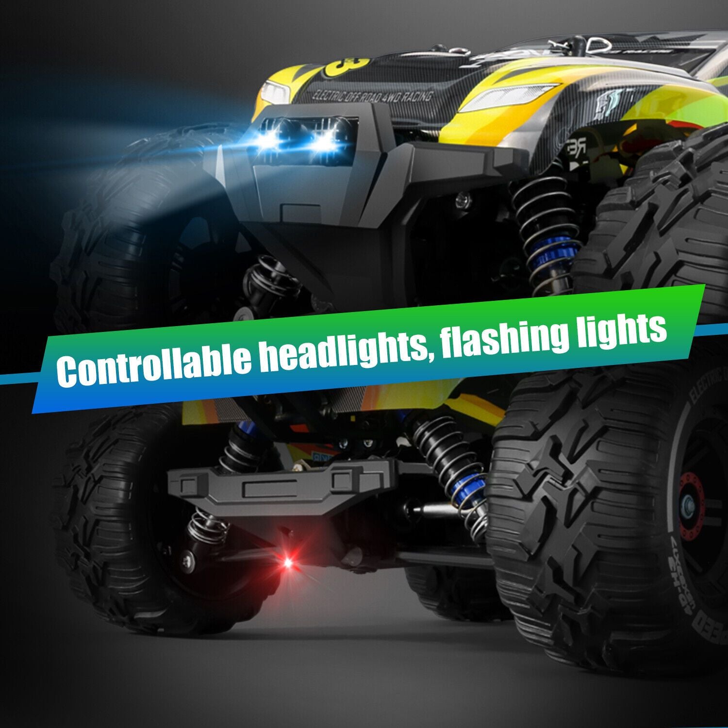 2024 Enhanced 4DRC H3 1:16 Scale High-Speed 4WD All-Terrain Remote Control Monster Truck