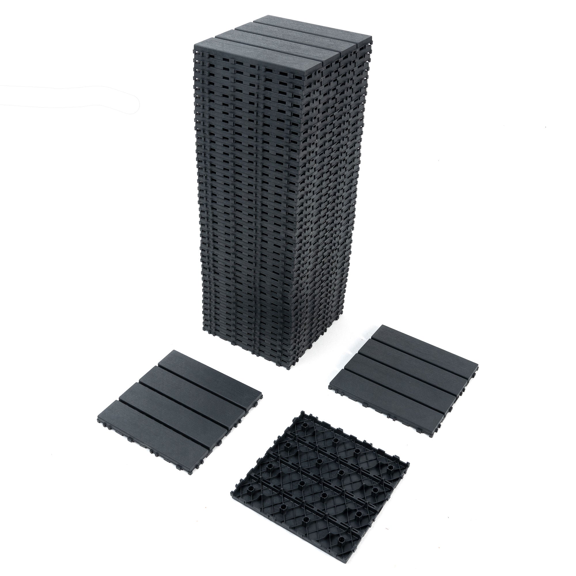 44-Pack Waterproof 12x12 Deck Tiles for Outdoor Transformation