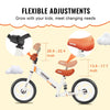 VEVOR Kids' 12" Balance Bike - Adjustable Carbon Steel Frame with EVA Foam Tires for Toddlers