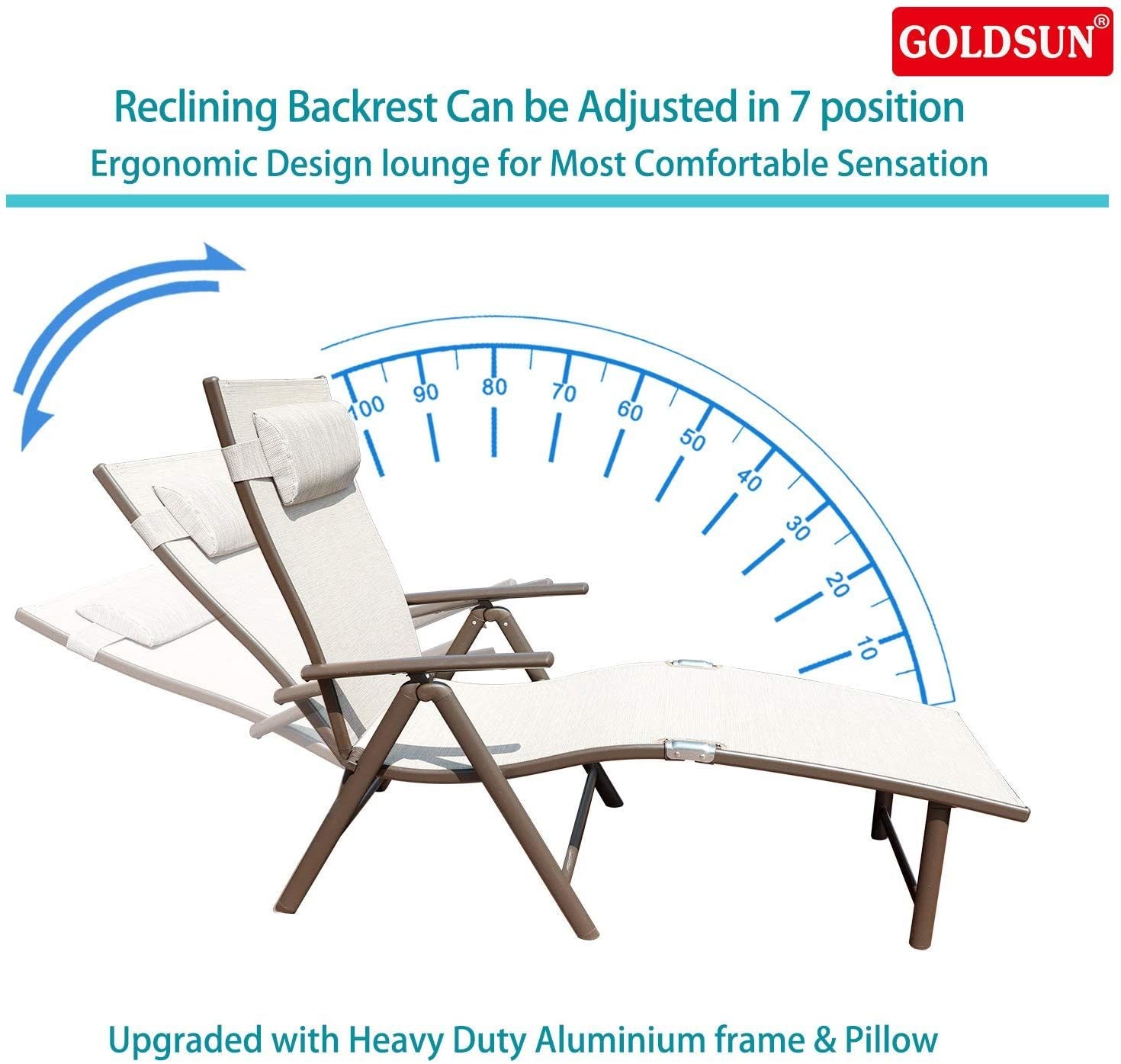 Elegant Adjustable Outdoor Lounge Chairs