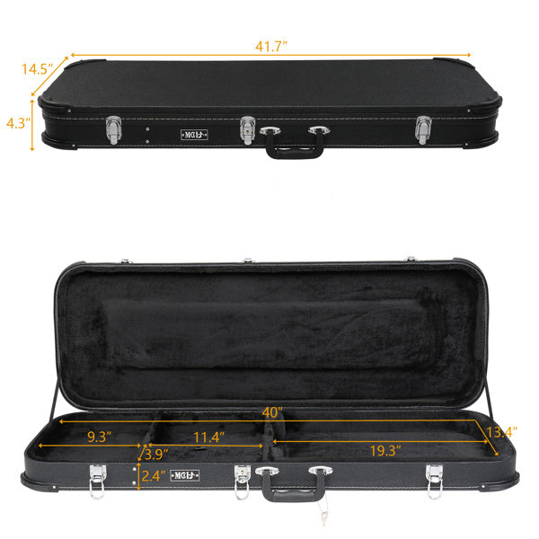 Electric Guitar Square Hard Case