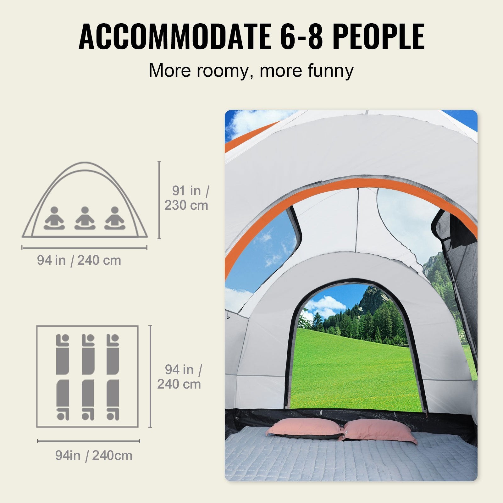 VEVOR SUV Family Adventure Tent