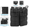 Triple Open Top MOLLE Magazine Pouch for Tactical Gear