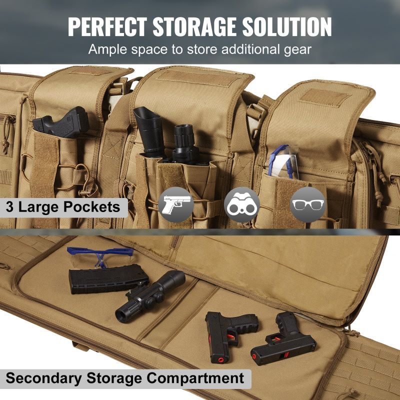 Tactical Dual Rifle & Pistol Transport Bag