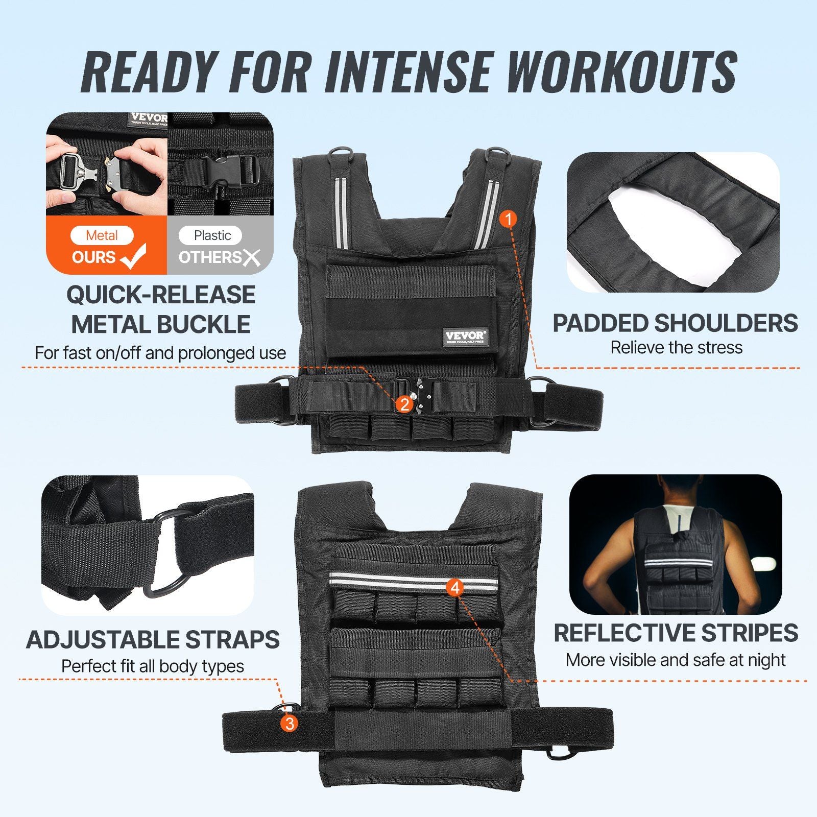 35lb Adjustable Weighted Vest