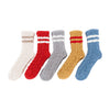 Snug & Stylish: 5 Pairs of Vibrant Soft Women's Socks for Ultimate Comfort