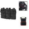 Triple Open Top MOLLE Magazine Pouch for Tactical Gear