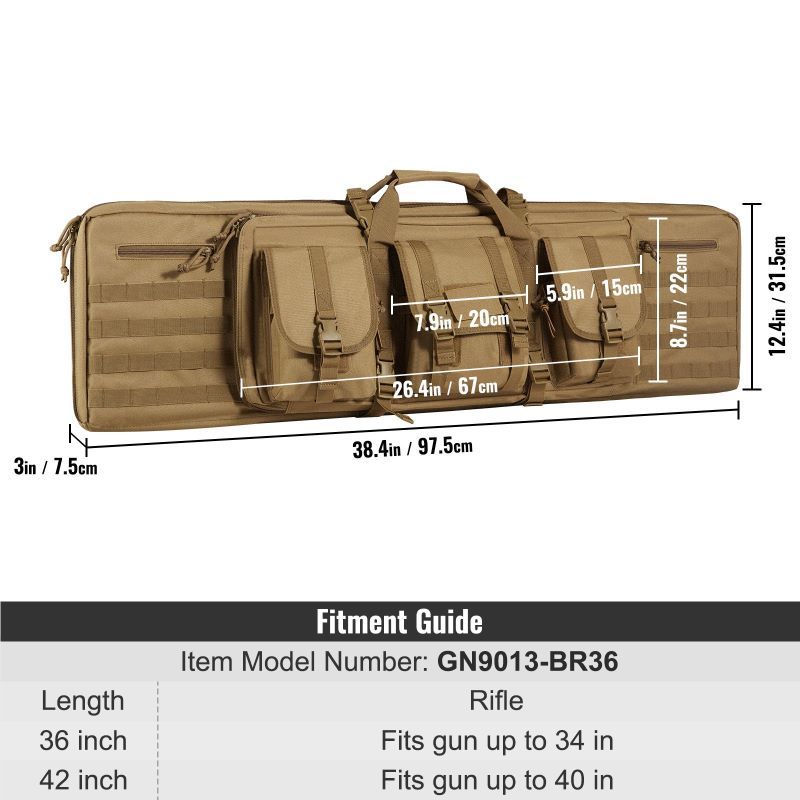 Tactical Dual Rifle & Pistol Transport Bag