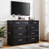 Rustic Elegance 9-Drawer Dresser for Bedroom Storage