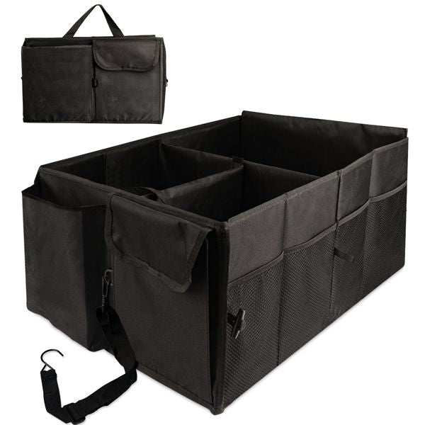 Ultimate 6-Pocket Car Trunk Organizer - Sturdy Storage Solution for a Clutter-Free Ride!