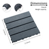 44-Pack Waterproof 12x12 Deck Tiles for Outdoor Transformation