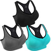 3-Pack Comfort Fit Padded Sports Bra