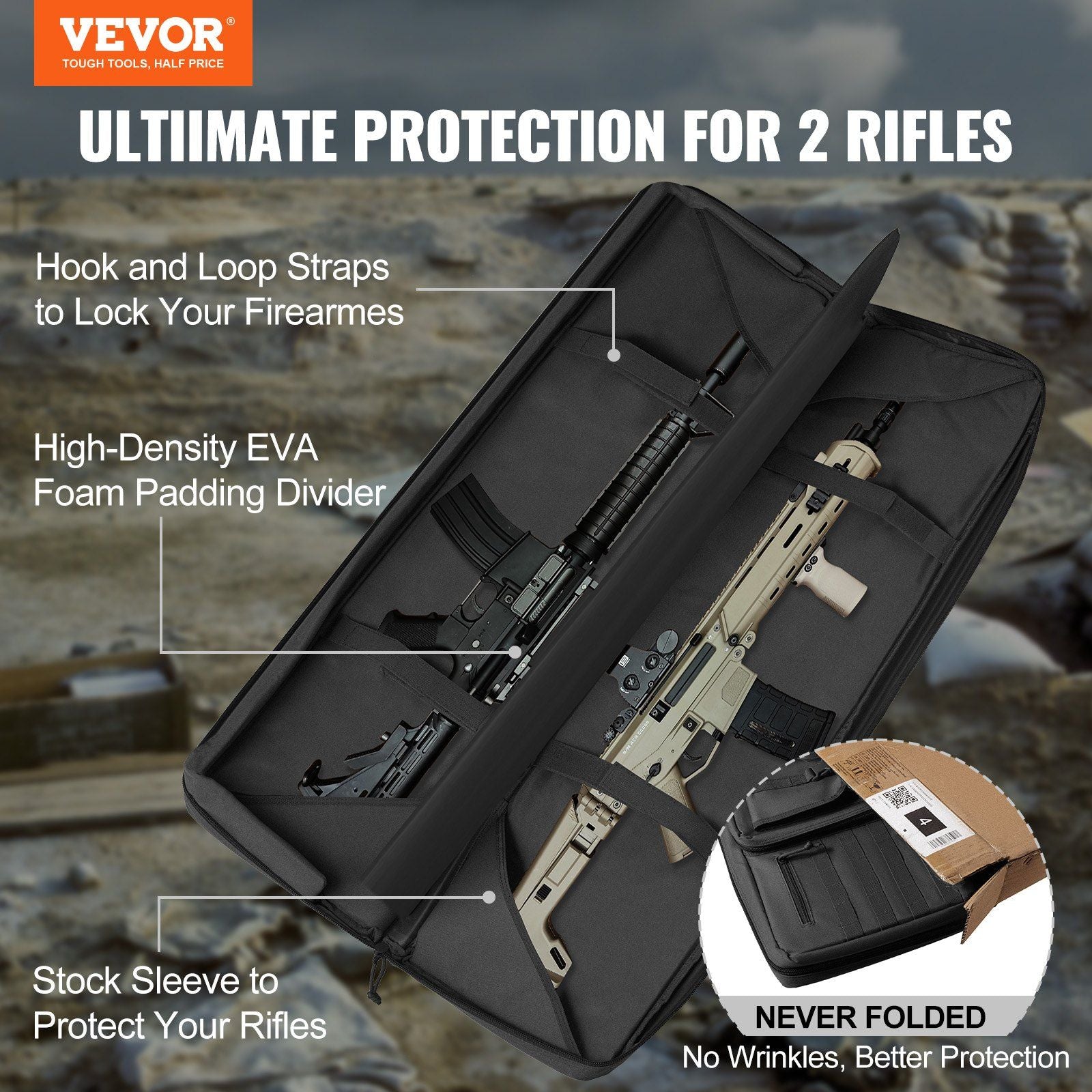 Double Rifle Tactical Carry Bag