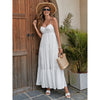 Women's Satin Maxi Dress - Elegant Matte Finish With Built-In Bra Pads, Flowy Skirt, And Elastic Back For Ultimate Comfort