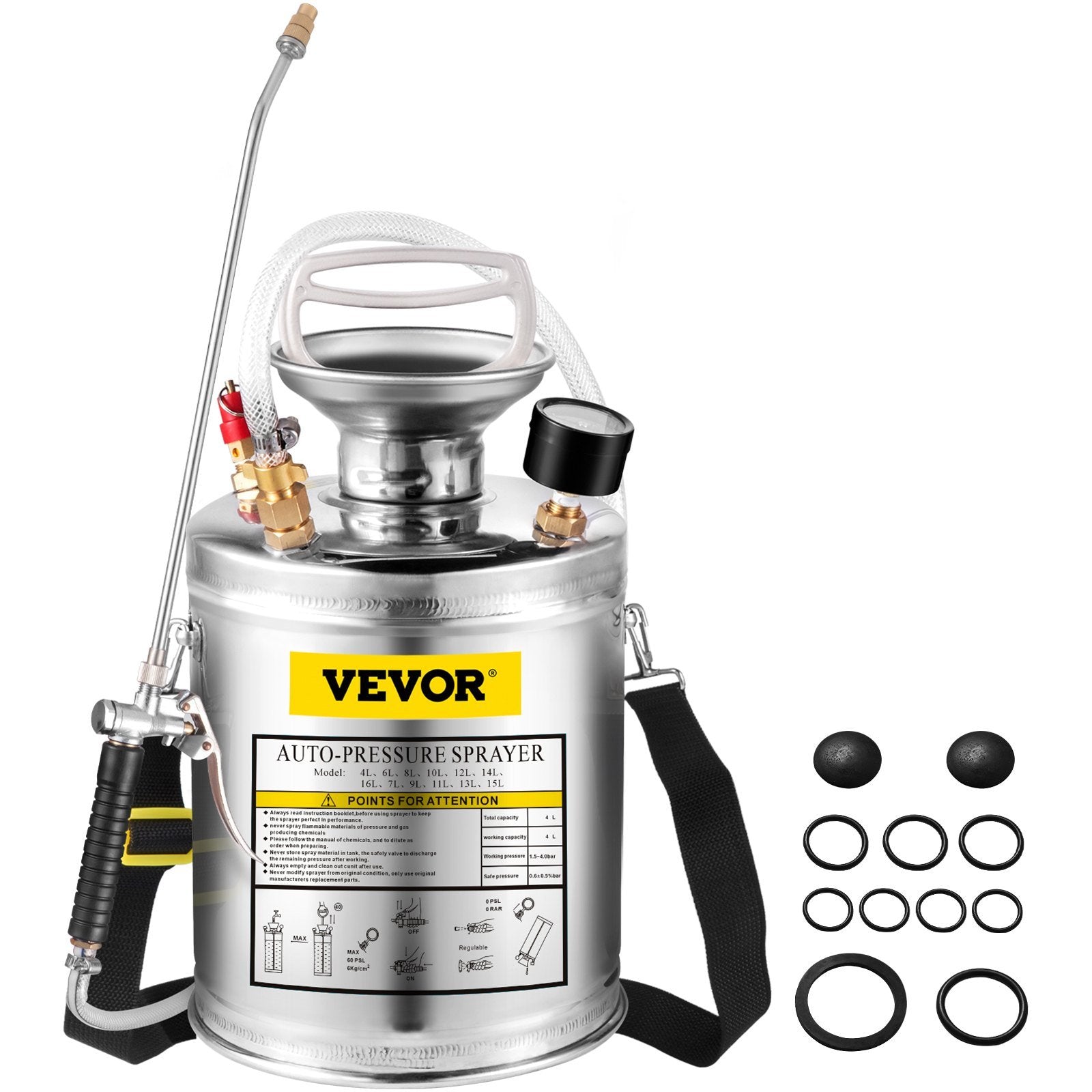 Versatile 1 Gallon Stainless Steel Sprayer
