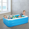 Spacious Family Inflatable Swimming Pool for Kids and Adults - Safe Blow-Up Water Play Center