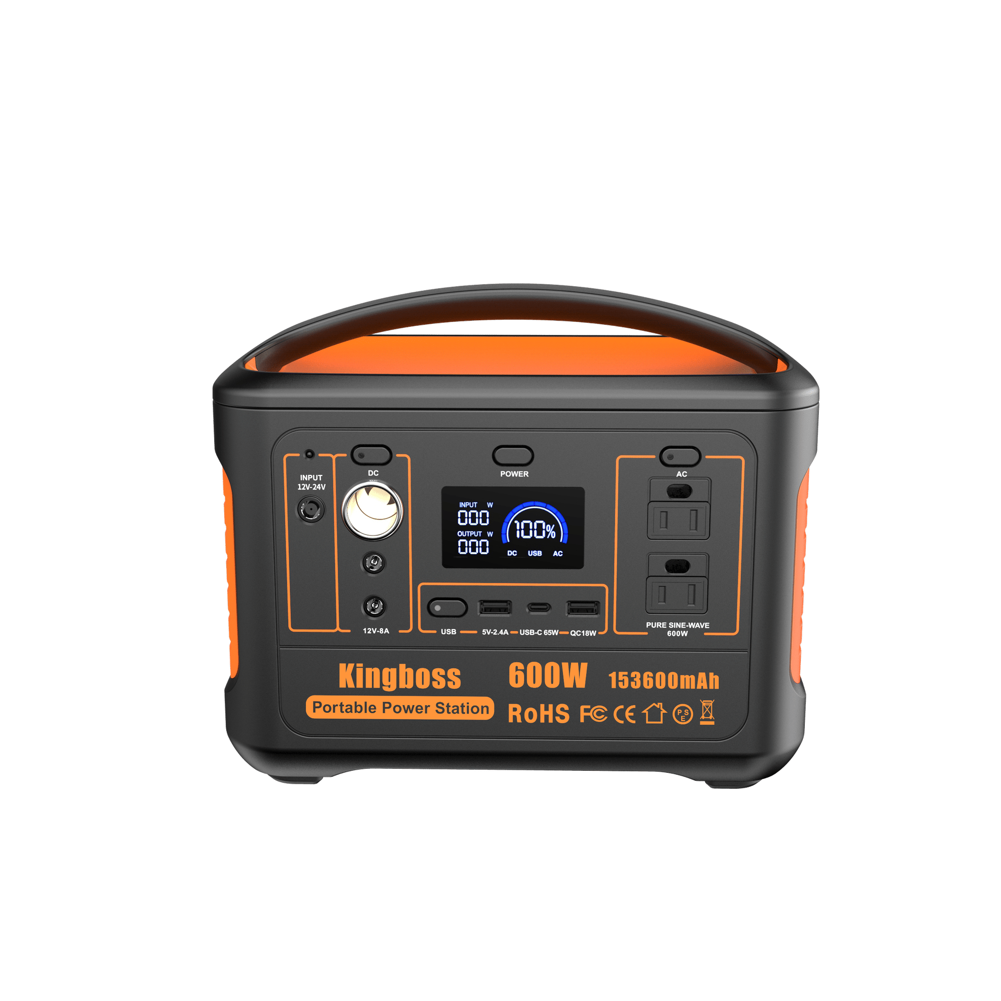 Powerful 600W Portable Solar Generator with Intelligent Protection - 568Wh Lithium Battery for Home, RV, and Outdoor Adventures