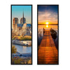 Dual Pack of Elegant 36.8x12.4 Inch Wall-Mount Picture Frames