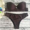 Chic Black Split Bikini Set