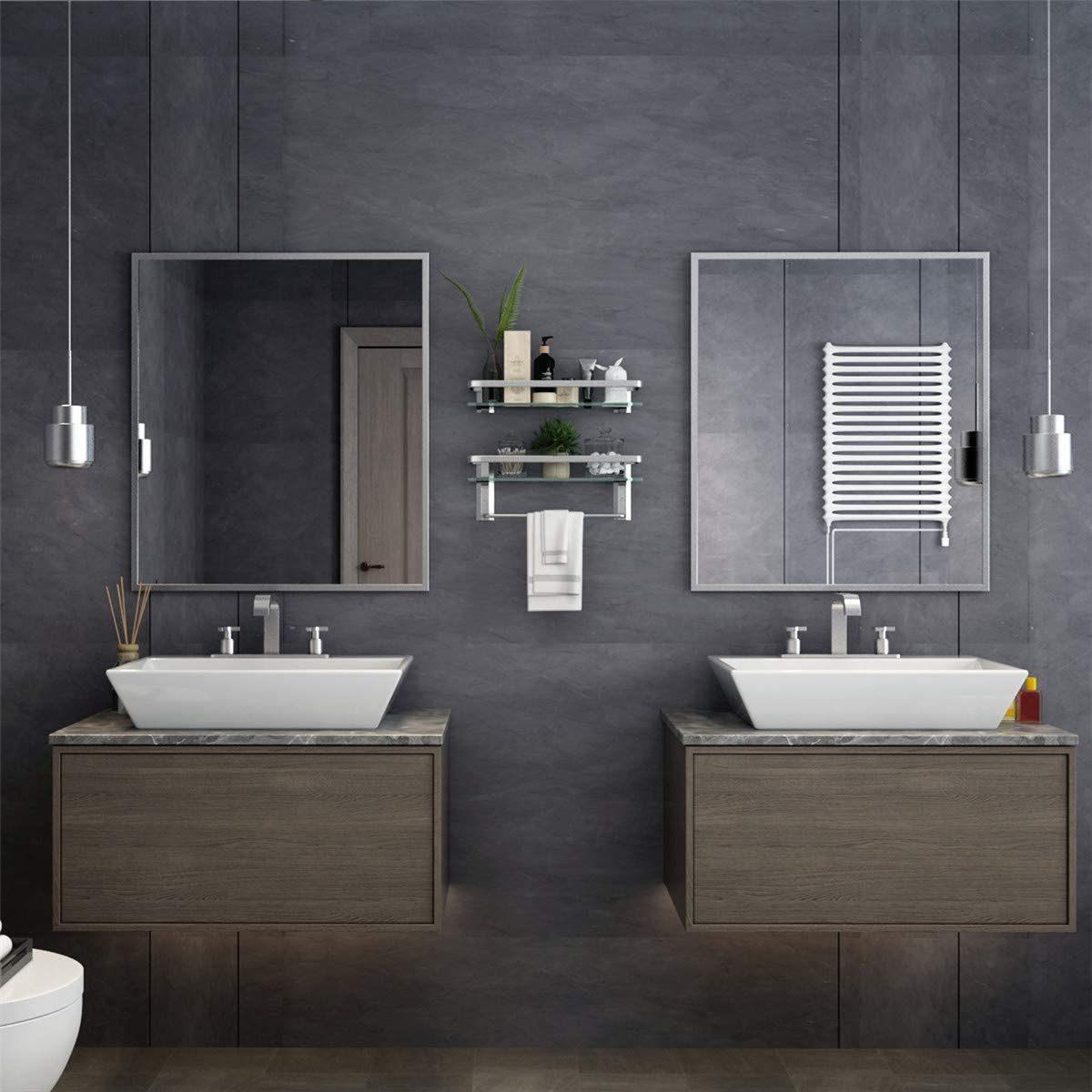 Premium Tempered Glass Floating Shelf