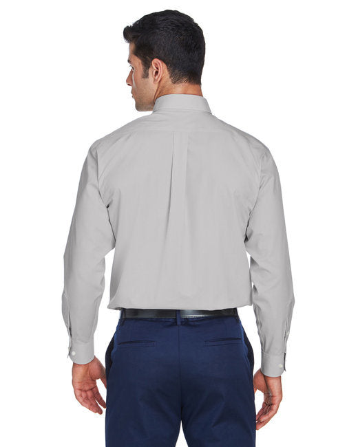 Men's Solid Broadcloth Dress Shirt