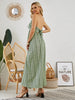 Serene Summer Boho Maxi Dress - Women's Sleeveless Flowing Beach Gown