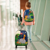 Vibrant 2-Piece Kids Travel Set: 16" Spinner Suitcase & 12" Backpack with Smooth Rolling Wheels for Adventurous Boys and Girls