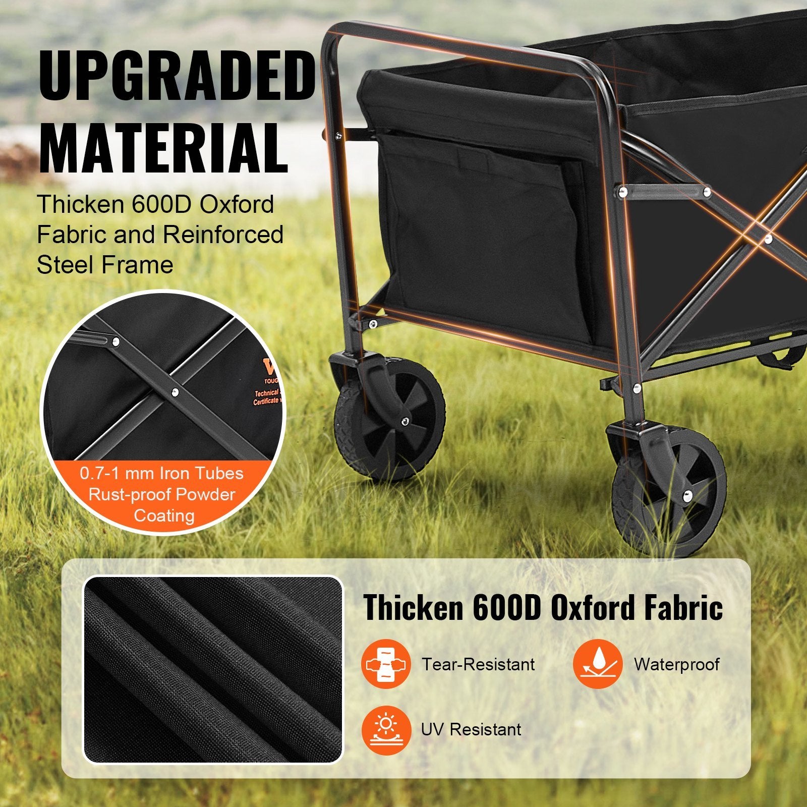 Heavy-Duty Folding Outdoor Utility Cart