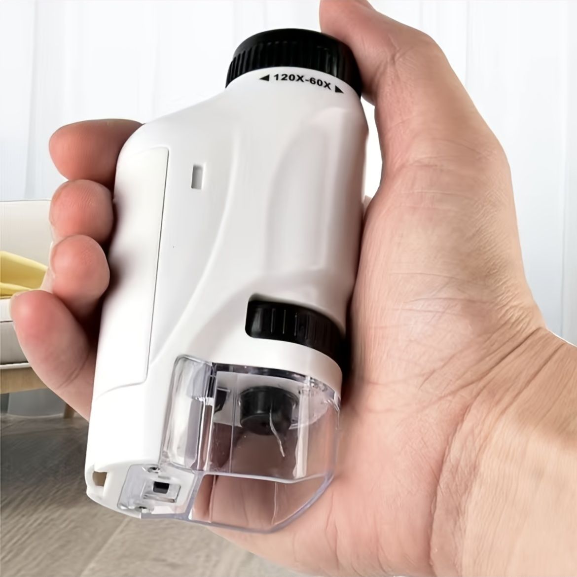 Mini LED Pocket Microscope for Kids