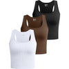 Stylish Women's 3-Pack Ribbed Crop Tanks for Every Occasion