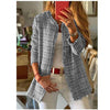 Plaid Woolen Sweater Coat for Stylish Winter Wear