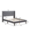 Elegant Velvet Tufted Bed Frame