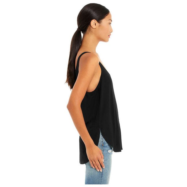Chic Drapey Tank Top - Black