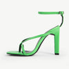 Elegant Black Green Apricot Stiletto Heels