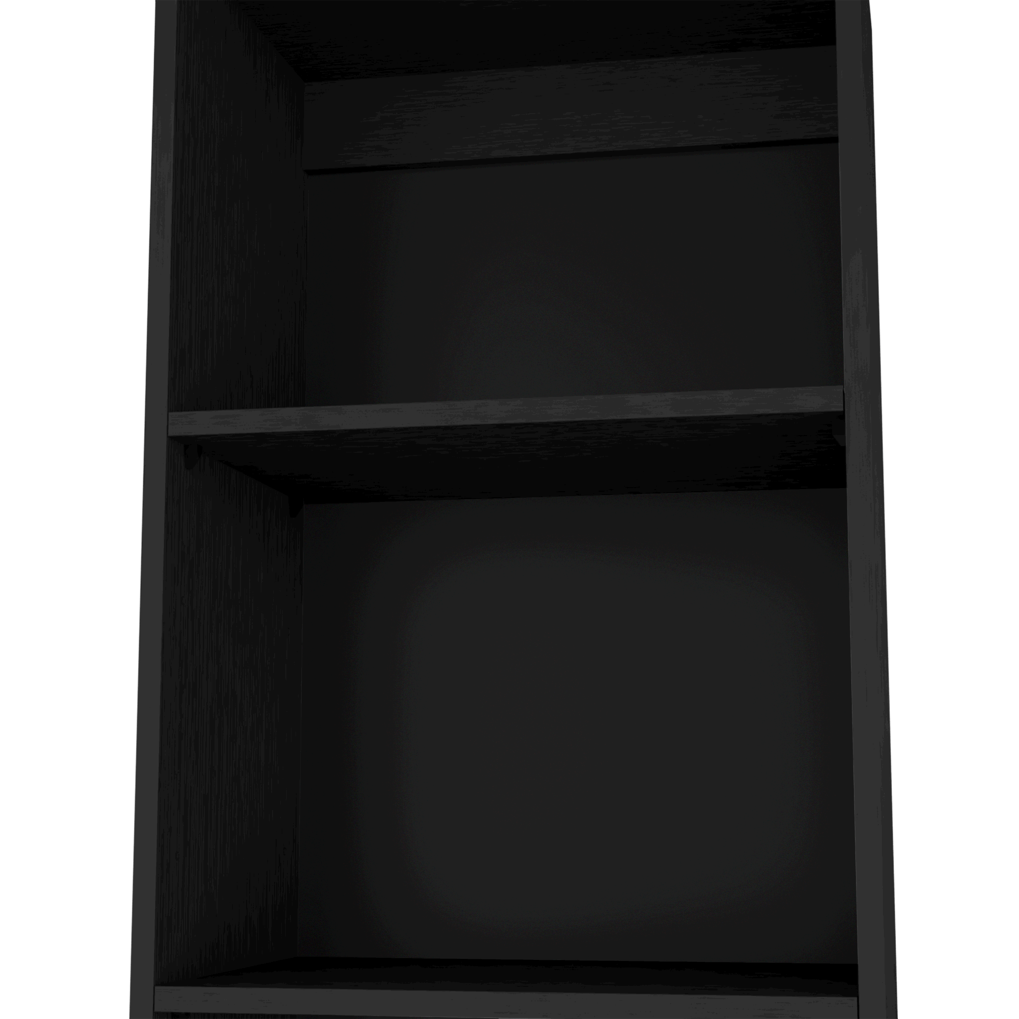 Sleek Black 5-Tier Bookcase for Modern Homes