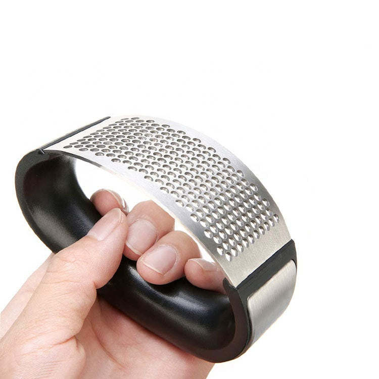 Ergonomic Stainless Steel Garlic Crusher