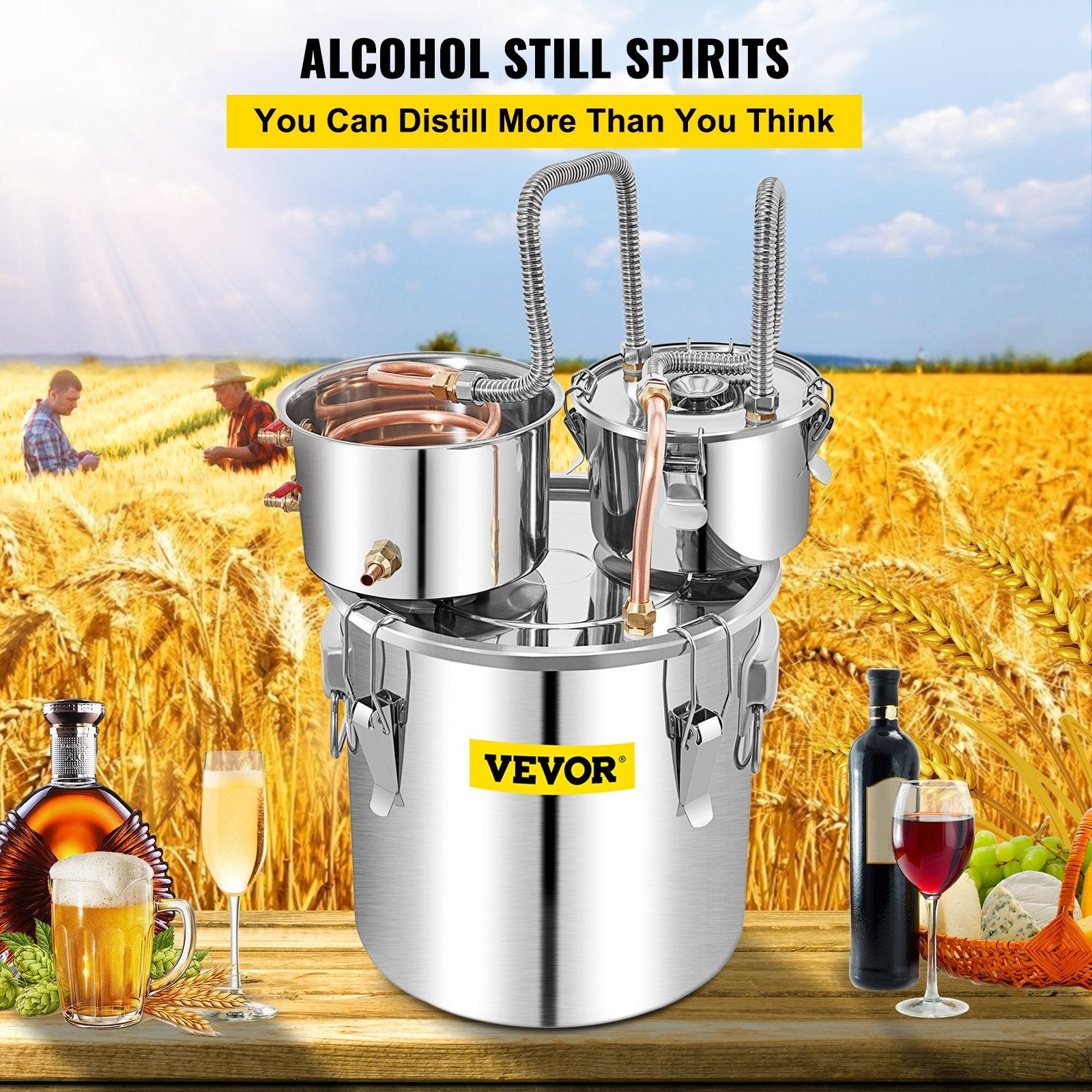 50L Stainless Steel Distiller Kit