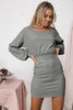 Chic Zippered Long Sleeve Dress