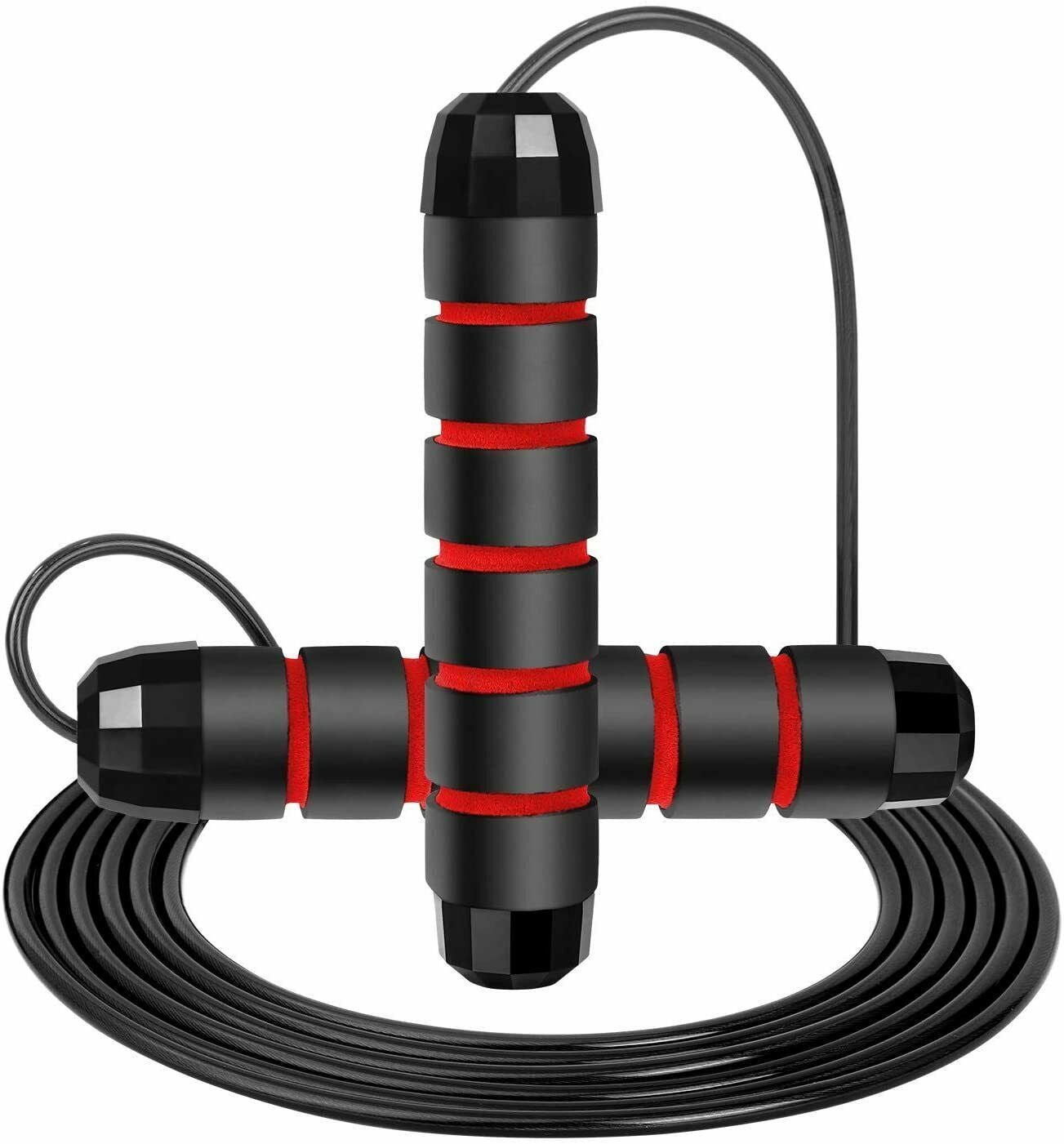 Tangle-Free Speed Jump Rope with Steel Ball Bearings for Effortless Skipping