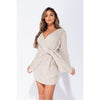 Wrapover Knitted Mini Dress